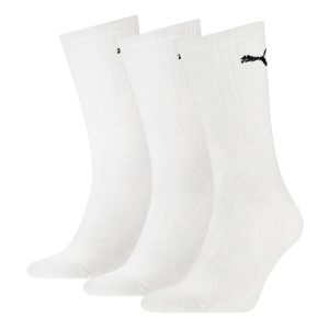 3 Paar Puma Sportsocken Tennis Socken Gr. 35 - 49 Unisex für sie und ihn 300 - white, 39-42