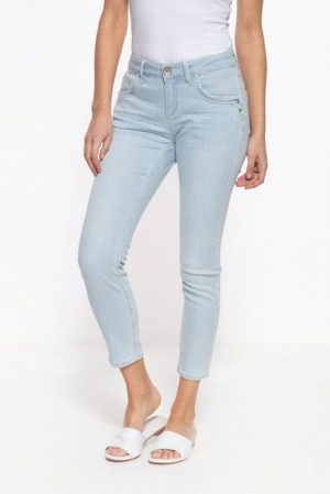 ATT Jeans 5-Pocket-Jeans "Leoni" mit sommerlichem Streifen-Design