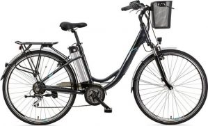Telefunken E-Bike "Multitalent RC860", 7 Gang Shimano Acera Schaltwerk, Kettenschaltung, Mittelmotor 250 W, mit Fahrradkorb