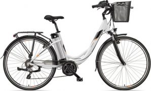 Telefunken E-Bike "Multitalent RC860", 7 Gang Shimano Acera Schaltwerk, Mittelmotor 250 W, mit Fahrradkorb