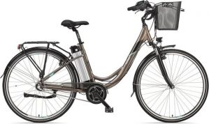 Telefunken E-Bike "Multitalent RC865", 3 Gang Shimano, Nabenschaltung, Mittelmotor 250 W, (mit Fahrradkorb)