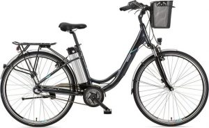 Telefunken E-Bike "Multitalent RC865", 3 Gang Shimano Nexus Schaltwerk, Nabenschaltung, Mittelmotor 250 W, mit Fahrradkorb