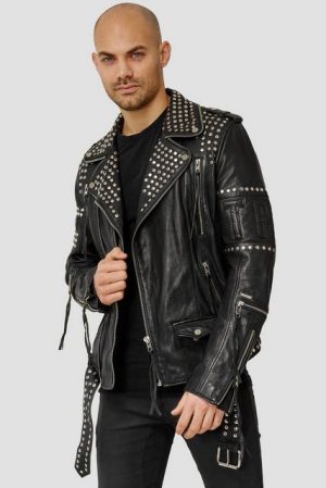 trueprodigy Bikerjacke "Hunter" mit zahlreichen Reißverschlussdetails & Logo Print
