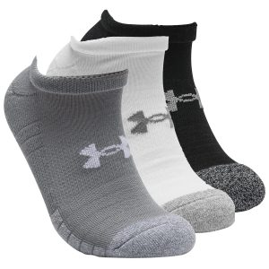 3 Paar Under Armour HeatGear No Show Sneaker Socken Unisex Kurzsocke Greymix 3399, 36-41