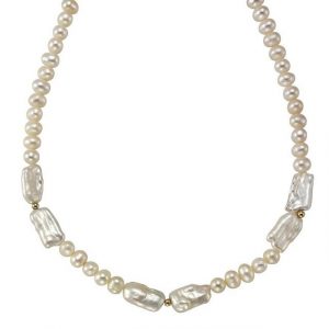 Fascination by Ellen K. Collier "585/- Gelbgold Süßwasserzuchtperle", Collier