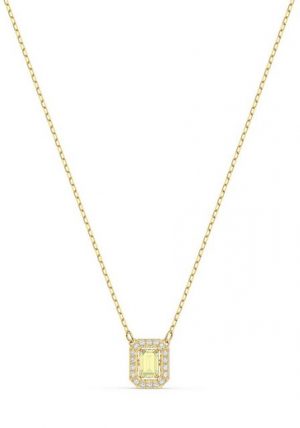 Swarovski Kette mit Anhänger "Millenia Halskette, Swarovski Zirkonia mit Square-Schliff, 5598421, 5599177", mit Swarovski® Kristall, Zirkonia (synth)