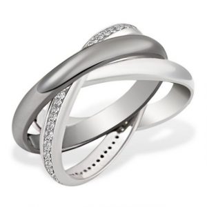 goldmaid Silberring, 925/- Sterlingsilber 64 Zirkonia