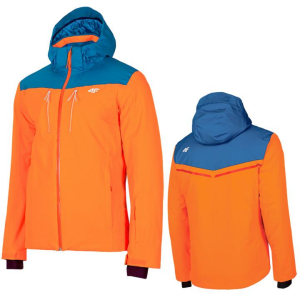 4F - NEO DRY 10 000 - Herren Skijacke/Winterjacke - neonorange blau
