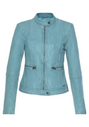KangaROOS Lederjacke mit Ziersteppungen im sportlichem Biker-Style
