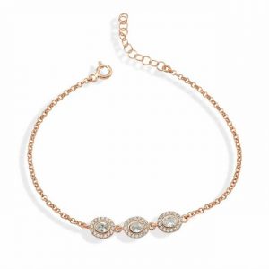 dKeniz Armband "925/- Sterling Silber rosévergoldet Pure Elegance"