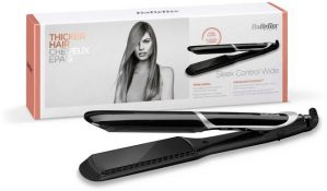 BaByliss Glätteisen "ST397E Sleek Control Wide" Titanium-Keramik-Beschichtung, Glätteisen mit breiten Platten
