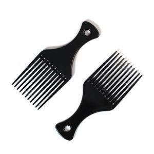 BlueZOO Haarkammeinsatz Afro Hair Pick Comb Haargabelkamm Oil Slick Styling Haarbürste Friseurzubehör für Männer & Frauen