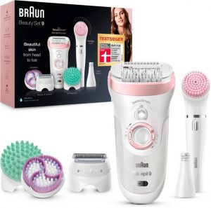 Braun Epilierer Silk-épil Deluxe Beauty-Set 9-995 Deluxe, 9-in-1 Kabellose Wet&Dry Haarentfernung für Gesicht und Körper