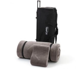 Kopfkissen + Topper, "TEMPUR® Reiseset", Tempur, Bezug: 75% Baumwolle, 25% Polyester, tragbare Schlafsystem für unterwegs