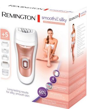 Remington Epilierer EP7500, Aufsätze: 5 St., netzbetriebener smooth&silky 5-in-1 Epilierer