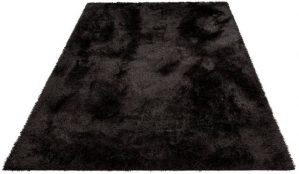 Hochflor-Teppich "Malin", Home affaire, rechteckig, Höhe 43 mm, Shaggy, Uni Farben, leicht glänzend, besonders weich durch Microfaser, Wohnzimmer