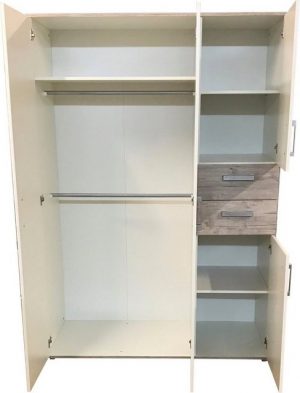 arthur berndt Jugendzimmer-Set "Bente", (Set, 5-St., Bett + 4 trg. Schrank + Schreibtisch + Standregal + Lowboard)
