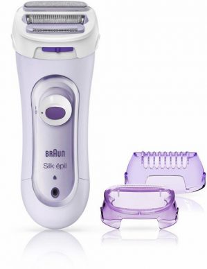 Braun Elektrokörperrasierer Lady Shaver Silk-épil 5-560, Aufsätze: 3, 3-In-1 Rasierer, Trimmer- & Peeling-System, Kabellos
