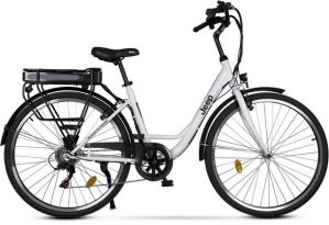 Jeep E-Bikes E-Bike "ECR 3001", 6 Gang, Kettenschaltung, Heckmotor 250 W, (mit Akku-Ladegerät)