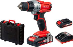 Einhell Akku-Bohrschrauber "TE-CD 18/2 Li Kit", max. 1250 U/min, Power X-Change, inkl. 2 Akkus 18V/1,5Ah, Ladegerät und Koffer