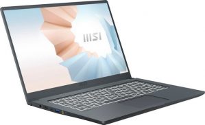 MSI Modern 15 A10M-641 Notebook (39,6 cm/15,6 Zoll, Intel Core i5 10210U, UHD Graphics, 512 GB SSD, Kostenloses Upgrade auf Windows 11, sobald verfügbar)