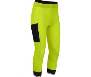 Bergson Fahrradhose "SUNDRA COMFORT Capri (mit Sitzpolster)" Damen 3/4 Radhose, bielastisch, tight, Normalgrößen, leuchtend grün