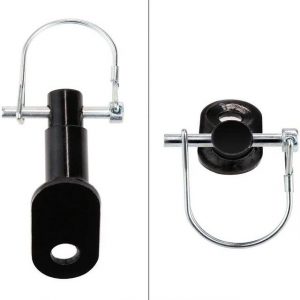 Fortunesn "VaFahrradanhänger Kupplung, 2 Stück Fahrrad Anhängerkupplung mit Sicherungsstift für Kinderanhänger Fahrradanhänger Hundeanhänger Traktionskopf mit Schnalle" Anhänger-Adapter