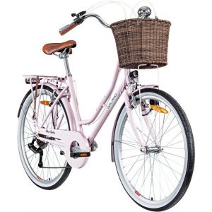 Galano Cityrad "Belgravia", 6 Gang, Kettenschaltung, 26 Zoll Damenfahrrad ab 145 cm retro Fahrrad mit tiefem Einstieg