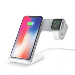 Housruse "Kabellose Ladestation, 2 in 1 Qi-Schnelles Kabelloses Ladegerät kompatibel mit Apple Watch Series 5, 4, 3, 2, 1, iPhone SE 2020/11/11Pro/Pro Max/XS/XS Max/XR/X/8(Kein QC3.0 Adapter)" Handy-Halterung, (Kabelloses Laden)