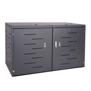 MCW Fahrradbox "MCW-H80" (1 St), Aussparungen für Luftzirkulation, abschließbar, Platzsparende Unterbringung