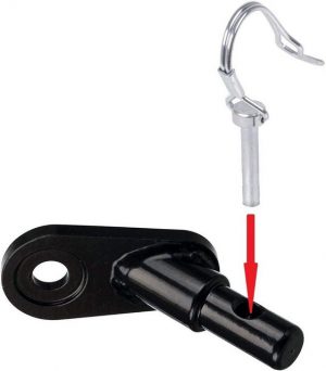 Mmgoqqt Fahrradlastenanhänger "P4B, Fahrradanhänger Kupplung, Mit Sicherungsstift, 14 mm, Kompatibel mit Blue Bird, DOGGYHUT, DURAMAXX, Kranich, M-Wave, Point, PROPHETE, etc."