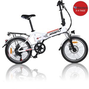 Myatu E-Bike "20 Zoll faltbares Damen und Herren Elektrofahrrad, Klapprad E-Bike mit 36V 10,4AH und Shimano 7 Gang-Schaltung", 7 Gang SHIMANO, Kettenschaltung, 250,00 W
