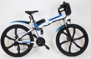 Myatu E-Bike "26 Zoll E-Mountainbike aus Aluminium, Klapprad Damen Herren Elektrofahrrad mit 36V 10.4AH Lithium-Ionen Batterie, Shimano 21-Gang", 21 Gang Shimano, Kettenschaltung, 250,00 W