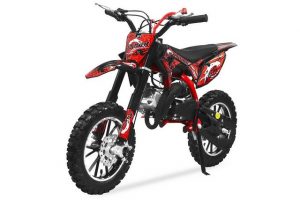 Nitro Motors Dirt-Bike "Dirtbike Panther 49cc 10" Crossbike Pocket Minicross Pocketbike", 1 Gang, Automatikschaltung