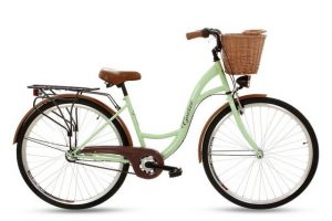 T&Y Trade Cityrad "28 Zoll Kinderfahrrad Cityfahrrad Damenfahrrad Mädchenfahrrad Mädchen Damen City Fahrrad Bike Rad Mädchenrad Shimano 3 GANG NEXUS NABENSCHALTUNG Rücktrittbremse Beleuchtung RETRO GOETZE CLASSIC PISTACHIO Grün", 3 Gang Shimano, Nabenschaltung, Rücktritt, Gepäckträger, Licht, 3 Nexus Gang, Seitenständer, Korb