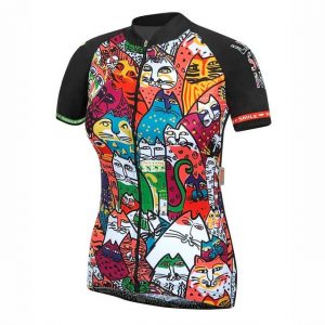 prolog cycling wear Radtrikot "Fahrradtrikot Damen kurzarm "Animal", Rennradtrikot eng geschnitten, schnelltrocknend, atmungsaktiv, elastisch"