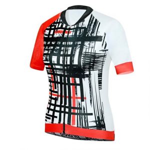 prolog cycling wear Radtrikot "Fahrradtrikot Damen kurzarm "Race Pro Rot", Rennradtrikot sehr eng geschnitten, schnelltrocknend, atmungsaktiv, elastisch"