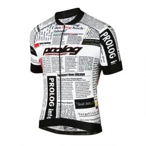 prolog cycling wear Radtrikot "Herren Fahrradtrikot kurzarm "News", Rennradtrikot eng geschnittem, Microfaser, atmungsaktiv, schnelltrocknend, geruchshemmend"