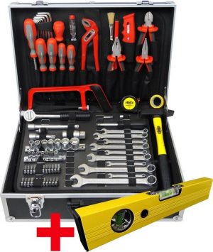 FAMEX Werkzeugset "759-63", (125-St), Werkzeugkoffer mit Werkzeug