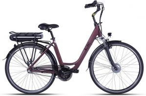 LLobe E-Bike "Metropolitan JOY rot 10 Ah", 3 Gang, Nabenschaltung, Frontmotor 250 W