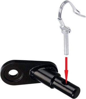 Mmgoqqt Montagezubehör "Fahrradanhänger Kupplung, Fahrrad Anhängerkupplung mit Sicherungsstift für Kinderanhänger Fahrradanhänger Hundeanhänger Traktionskopf"