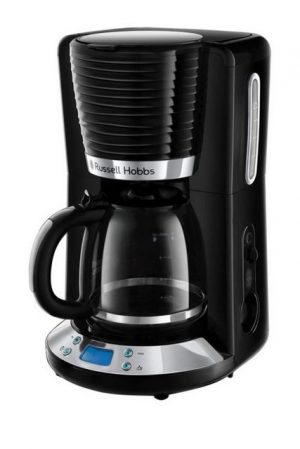 Russel Hobbs Filterkaffeemaschine Inspire Digitale Glas Kaffeemaschine 1,25L, Mit programierbarem Timer, Aroma Filter-Kaffee, Glas-Kanne mit 1,25L 10 Tassen, 1.100 Watt, Digital, mit Wärmeplatte