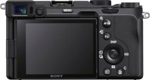 Sony "ILCE-7CB A7C" Vollformat-Digitalkamera (24,2 MP, 4K Video, 7,5cm (3 Zoll) Touch-Display, Echtzeit-AF, 5-Achsen Bildstabilisierung, NFC, Bluetooth, nur Gehäuse)