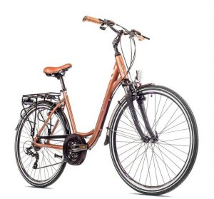 breluxx Cityrad "28 Zoll ALU Damenfahrrad Trekking Elegance bronze, Citybike", 21 Gang Shimano Tourney Schaltwerk, Kettenschaltung