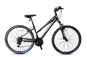 T&Y Trade Mountainbike "28 Zoll Damen Mädchen Jugend Mädchenfahrrad MTB Fahrrad Damenfahrrad Mountainbike Damenrad Jugendfahrrad Hardtail 21 Gang Shimano Bike Rad Gabelfederung Federgabel ARIA 4.0 SCHWARZ LILA GRAU 15"", 21 Gang Shimano, Kettenschaltung, Federgabel, 21 Gang