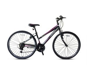 T&Y Trade Mountainbike "28 Zoll Damen Mädchen Jugend Mädchenfahrrad MTB Fahrrad Damenfahrrad Mountainbike Damenrad Jugendfahrrad Hardtail 21 Gang Shimano Bike Rad ARIA 3.0 SCHWARZ Pink 15"", 21 Gang Shimano, Kettenschaltung, 21 Gang
