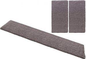 Bettumrandung "Viva" Home affaire, Höhe 45 mm, Bettvorleger, Teppich, Läufer-Set für das Schlafzimmer, Uni-Farben, einfarbig, besonders weich und kuschelig