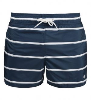 Blend Bikini-Hose "BLEND Salvio Herren Badeshorts schnell trocknende Bade-Hose 20711227 Freizeit-Hose Navy/Weiß"