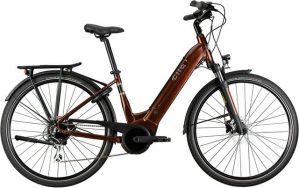 Cilo E-Bike "Cityliner CCL°02+ Chocolate", Shimano Acera M360 Schaltwerk, Kettenschaltung, Mittelmotor 250 W