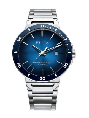 FIYTA Automatikuhr "GA852001.WLW blau mit Datum, Keramik-Lünette und 60 Stunden Gangreserve", Yachtsmen